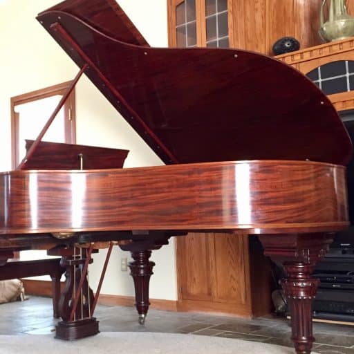 Ribbon mahogany Steinway Model A associated with pianist Josef Lhevinne